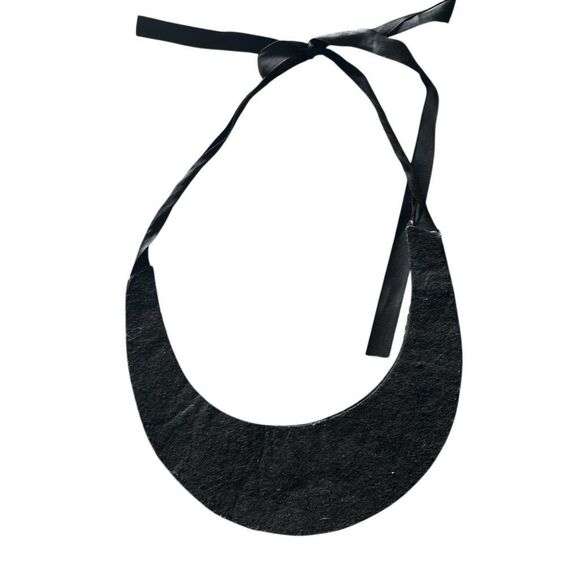 Vintage Beaded Rhinestones and Chains Bib Necklace Statement Glam Goth - Picture 2 of 5